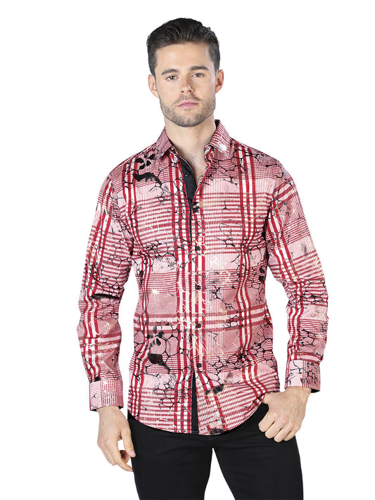 Camisa Vaquera de Hombre El Señor de los Cielos Manga Larga Casual en 97% Poliéster 3% Spandex Color Negro 44059