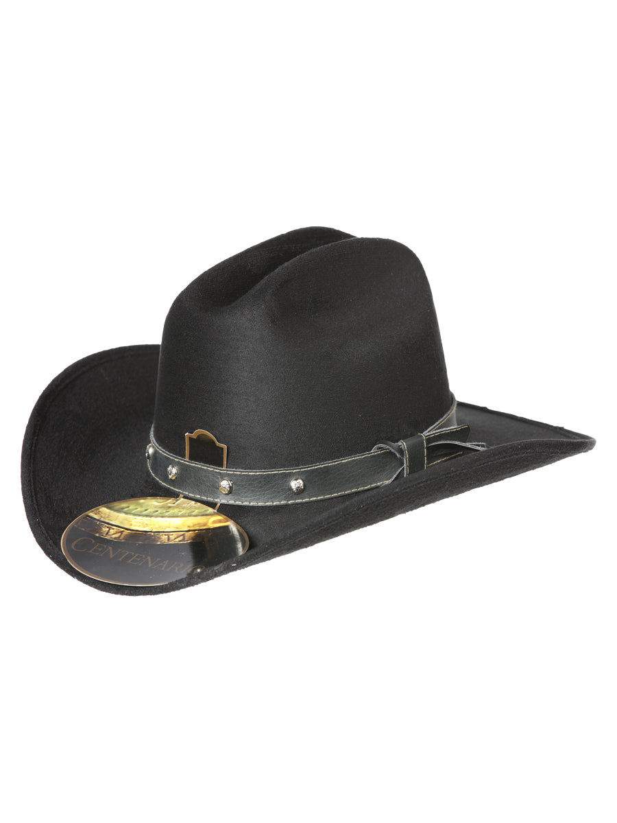 Sombrero El General Gamuza Vaquero NiñOs Sombrero Negro
