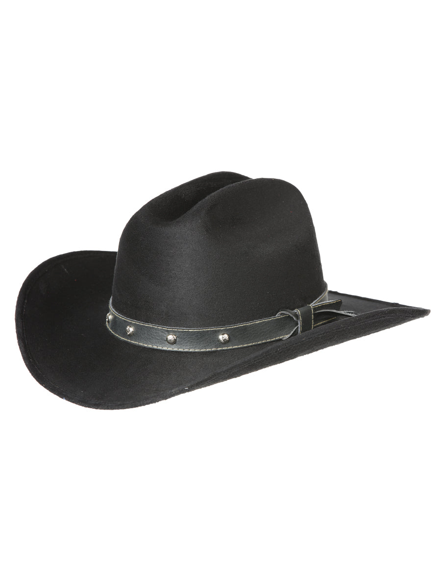 Sombrero El General Gamuza Vaquero NiñOs Sombrero Negro