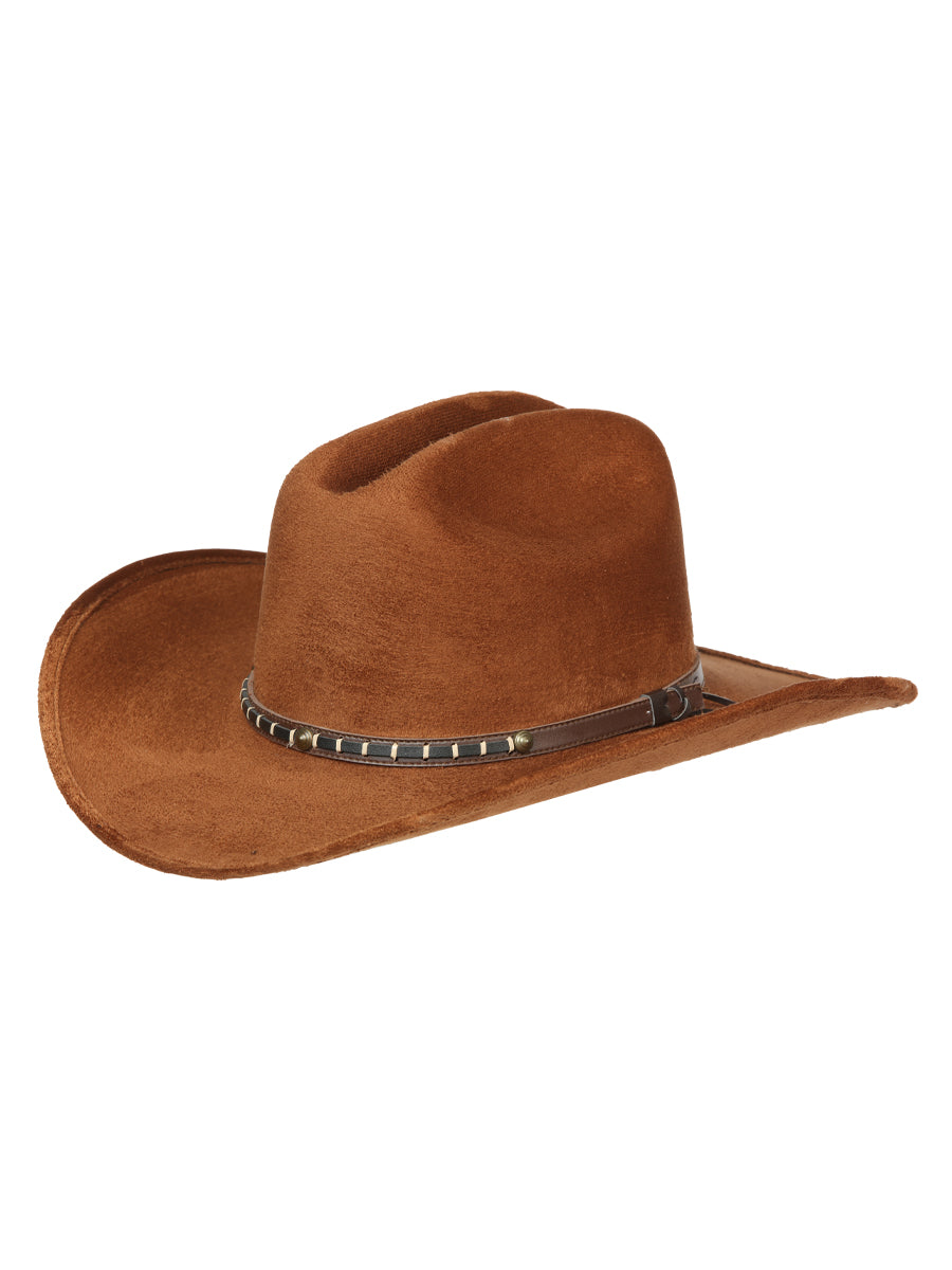 Sombrero El General Gamuza Vaquero NiñOs Sombrero Tabacco