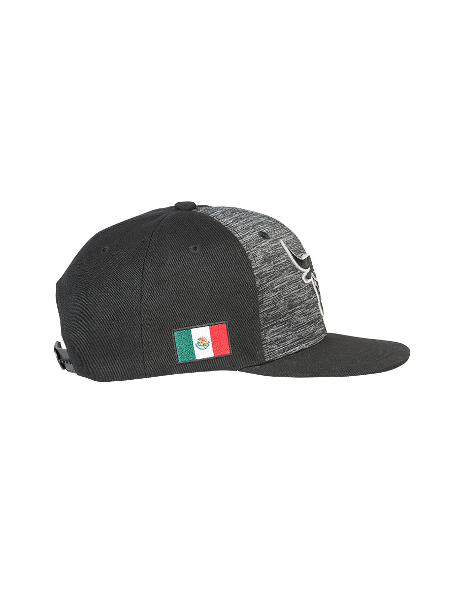 Sombrero Vaquero de Hombre El General en Tela Color Negro/Gris 44371