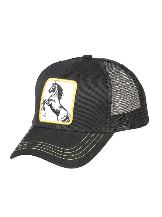 Sombrero Vaquero de Hombre El General en Tela Color Negro/Amarillo 44374