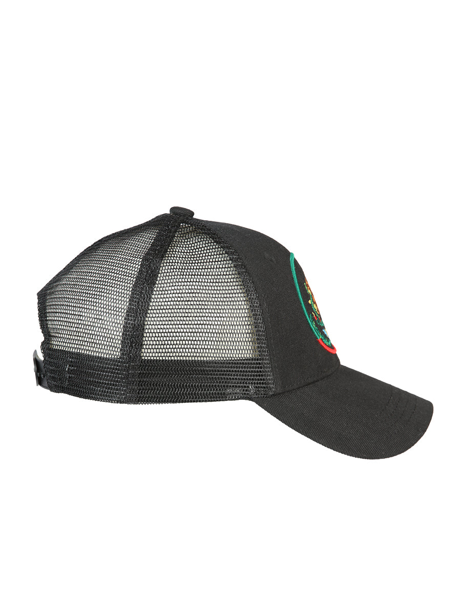 Sombrero Vaquero de Hombre El General México-escudo en Tela Color Negro/Tricolor 44375