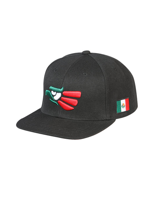 Sombrero Vaquero de Hombre El General en Tela Color Negro/Tricolor 44376