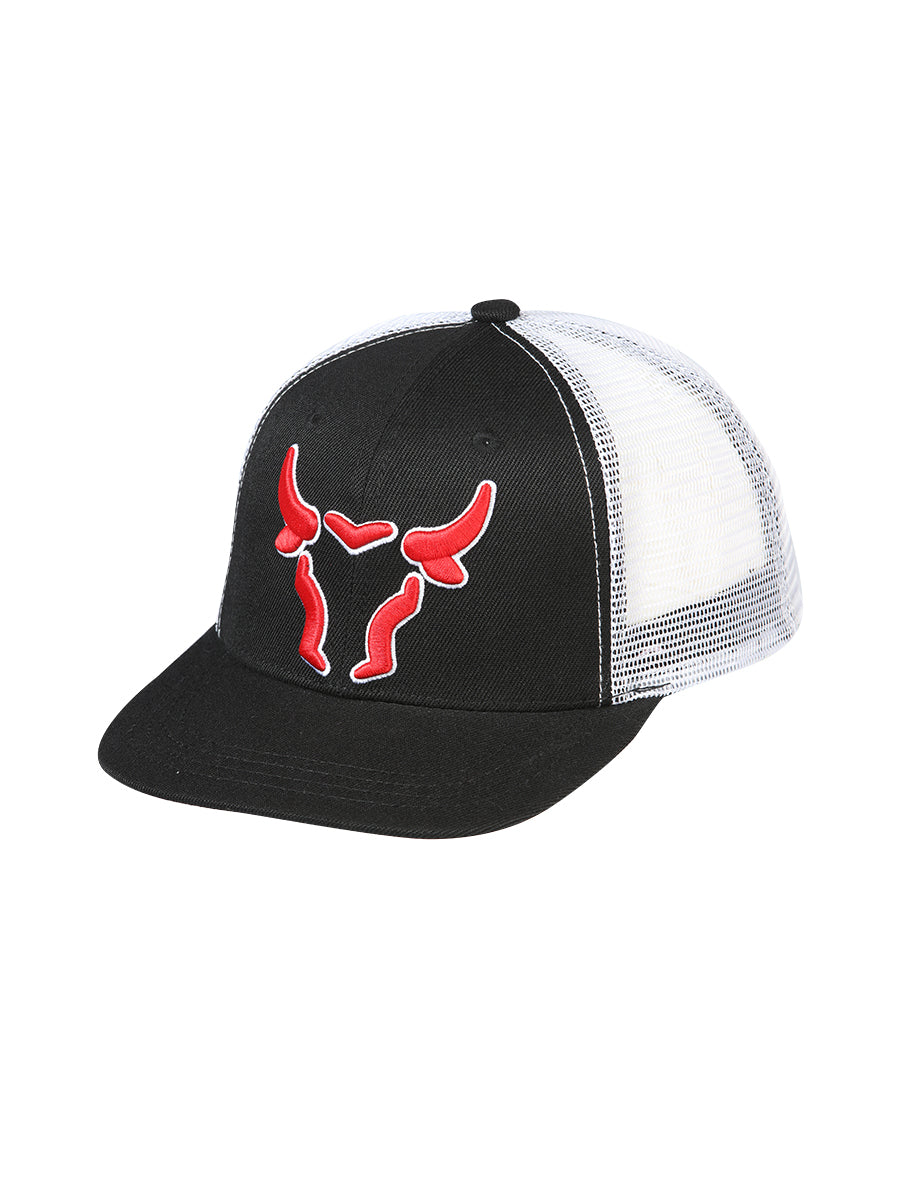 El General Gorra Bull Tela Negro/Blanco