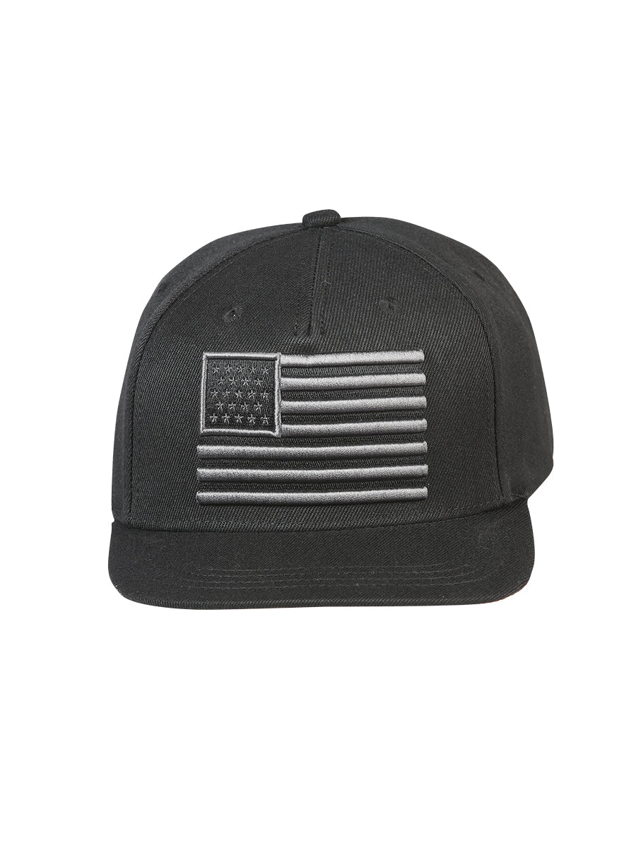 El General Gorra Usa Flag Tela Negro