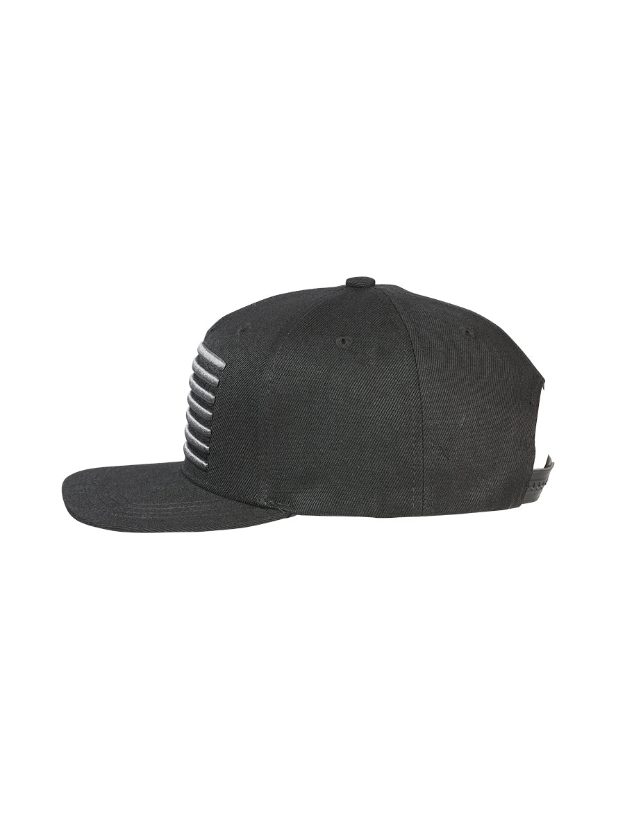 El General Gorra Usa Flag Tela Negro