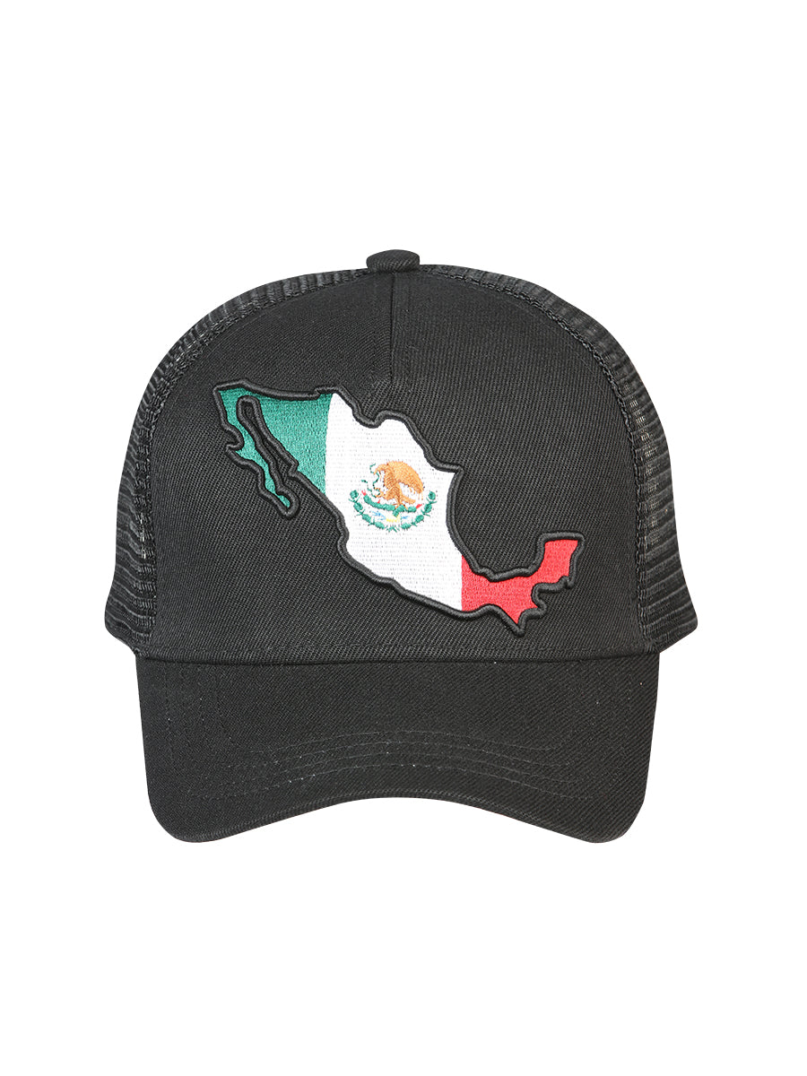 El General Gorra Mapa Tela Negro/Tricolor