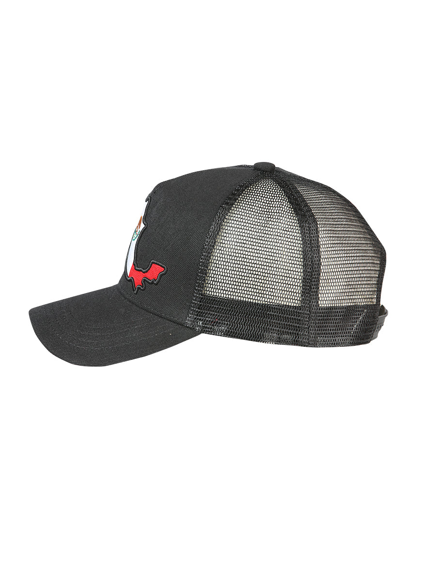 El General Gorra Mapa Tela Negro/Tricolor