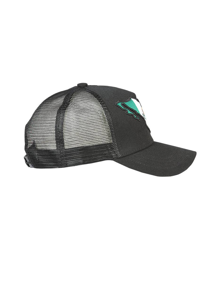 Sombrero Vaquero de Hombre El General en Tela Color Negro/Tricolor 44381