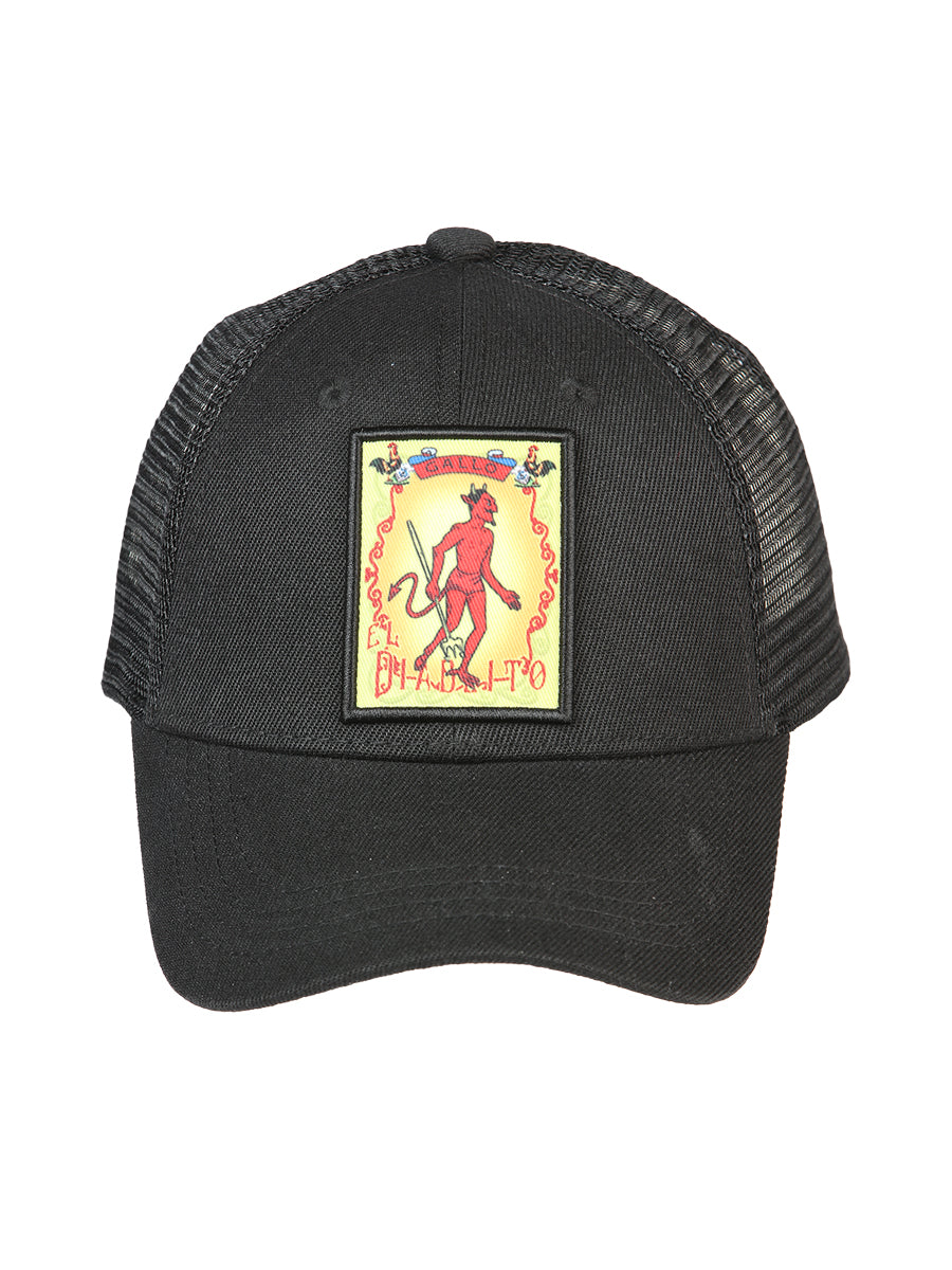 El General Gorra El Diablo Tela Negro