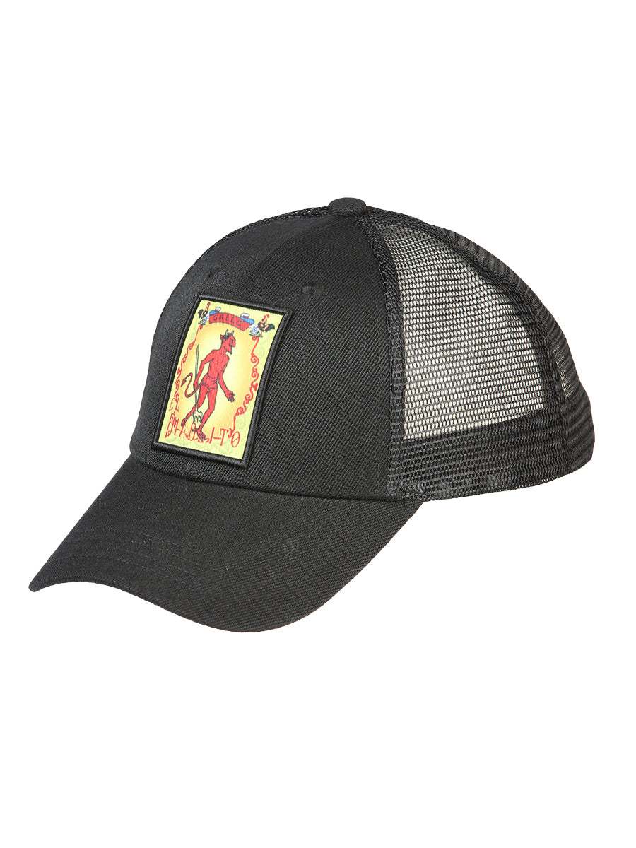 El General Gorra El Diablo Tela Negro