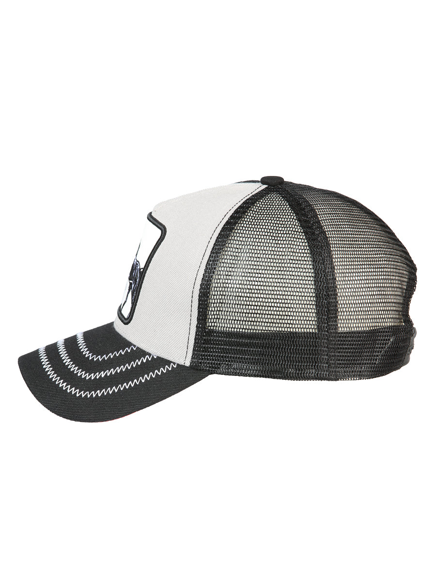 El General Gorra Caballo Tela Gris/Negro