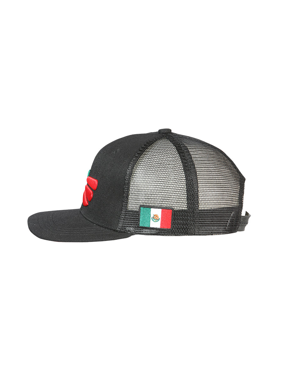 El General Gorra Aguila Tricolor Tela Negro/Tricolor