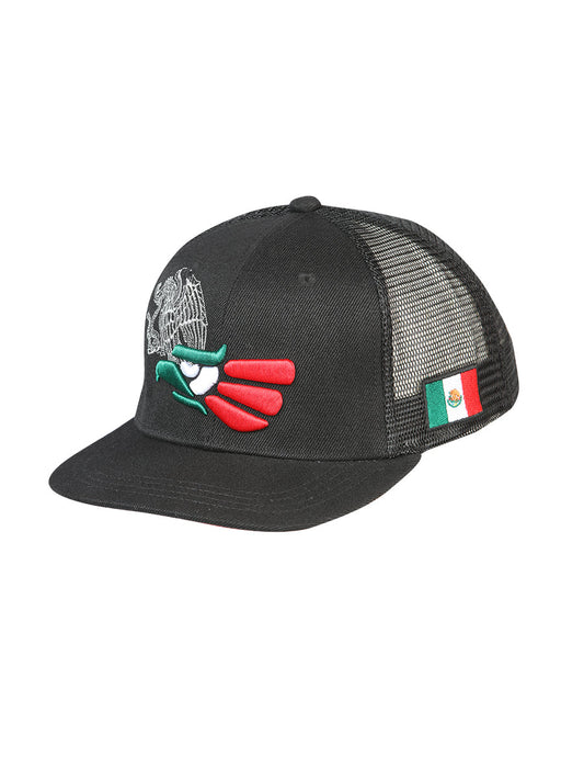 Sombrero Vaquero de Hombre El General en Tela Color Negro/Tricolor 44392