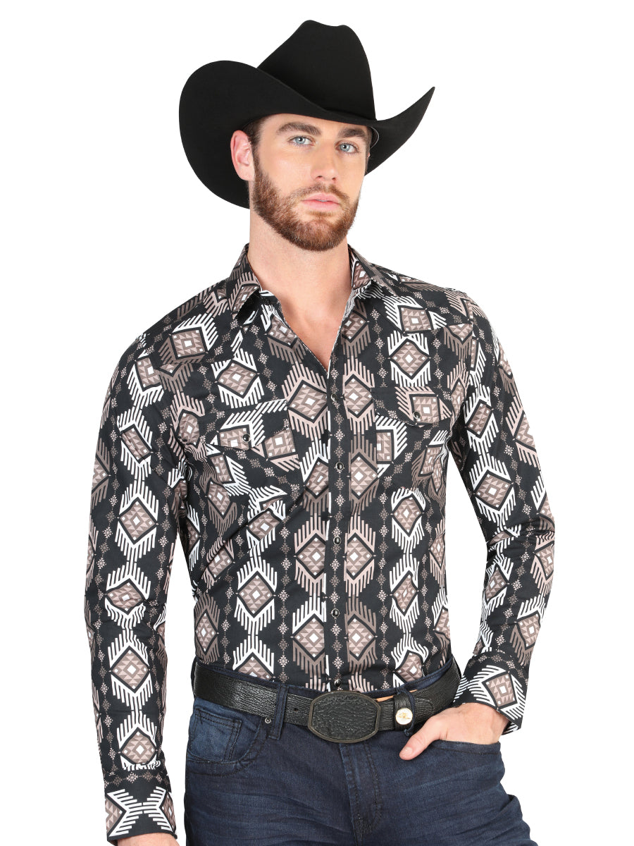 Camisa Manga Larga El Señor de los Cielos Vaquera M/ Larga 23 19 97% 3% Negro