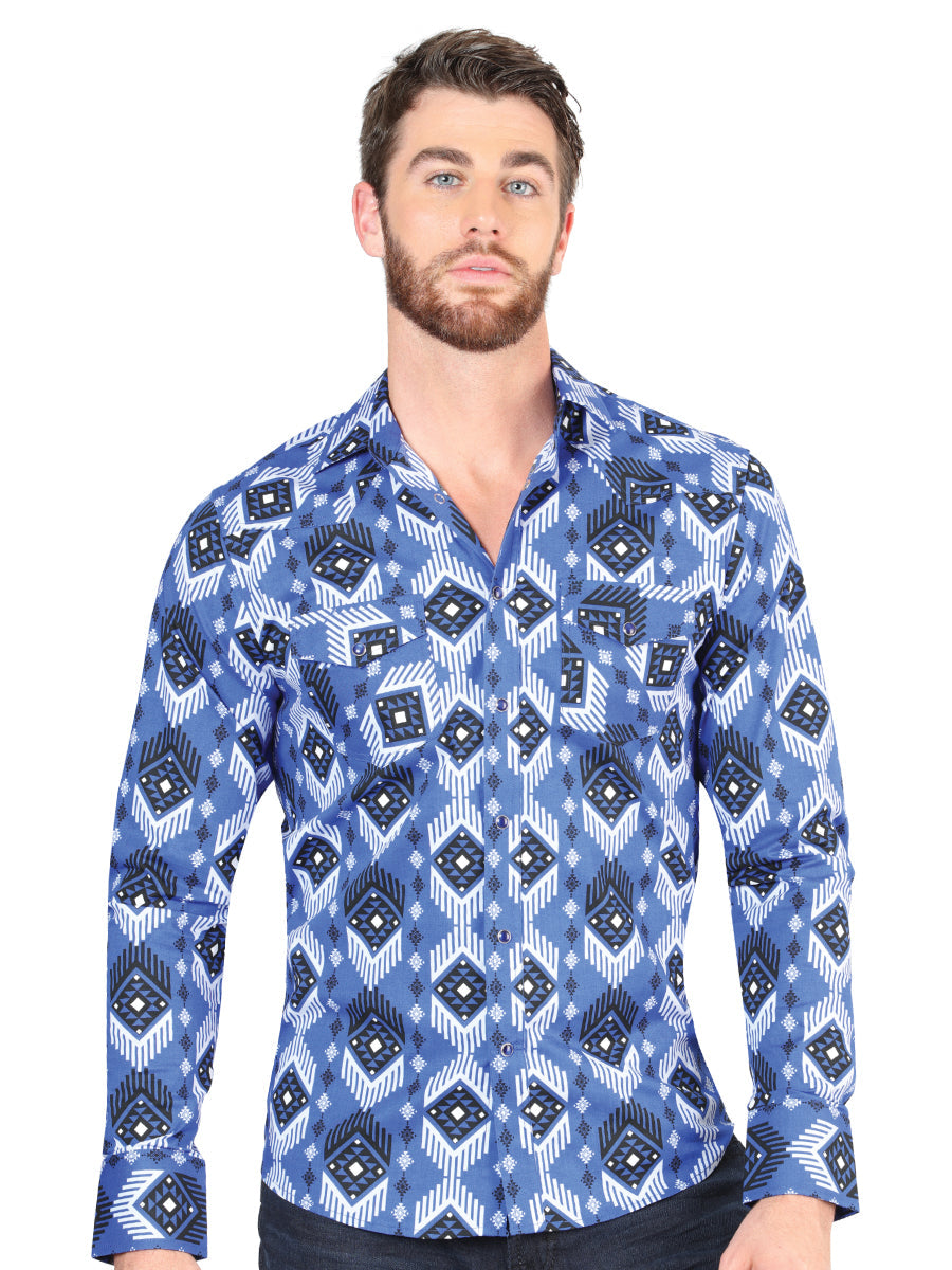 Camisa Manga Larga El Señor de los Cielos Vaquera M/ Larga 23 20 97% 3% Azul