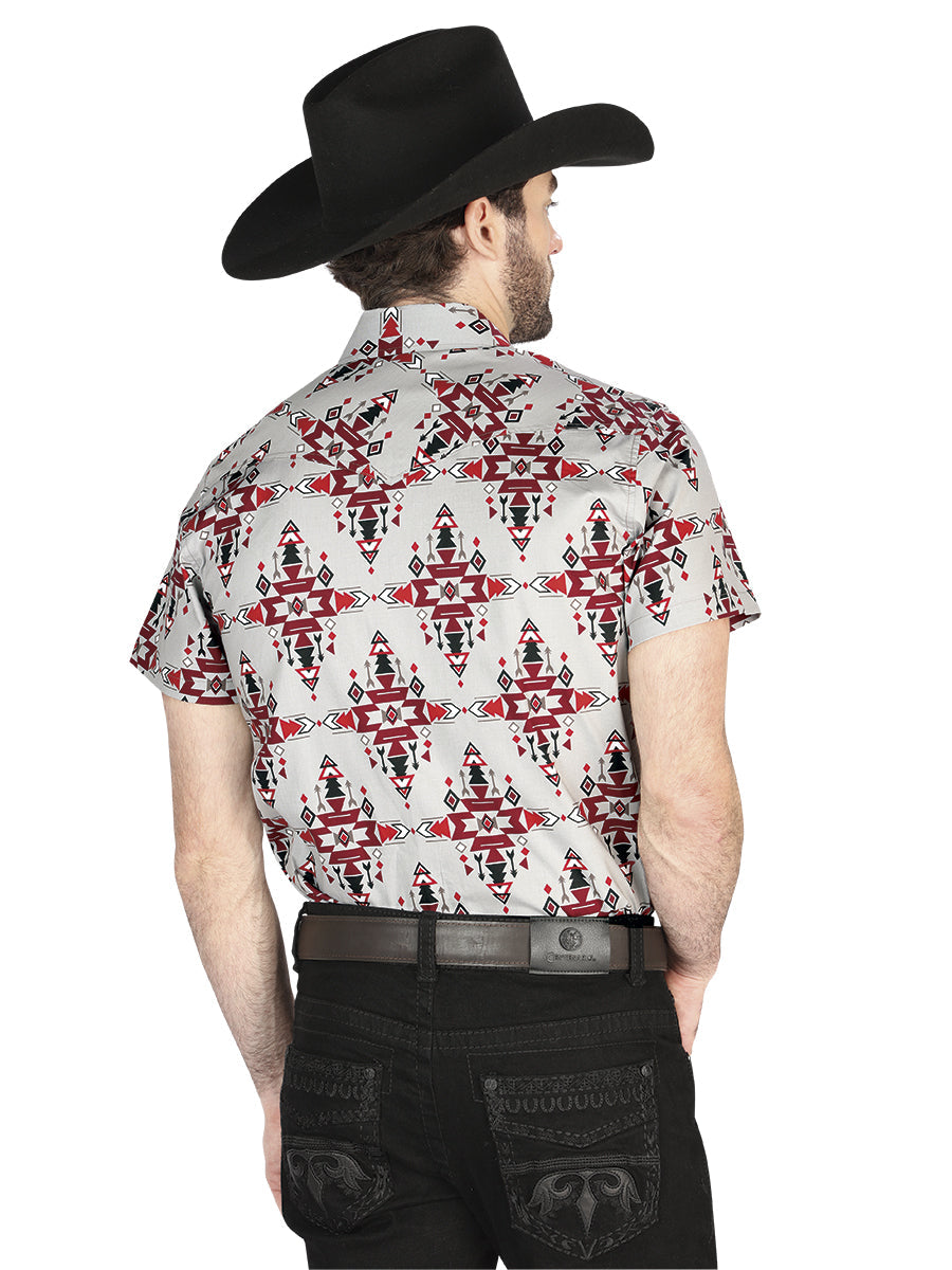 Camisa Manga Larga El General Vaquero Gris