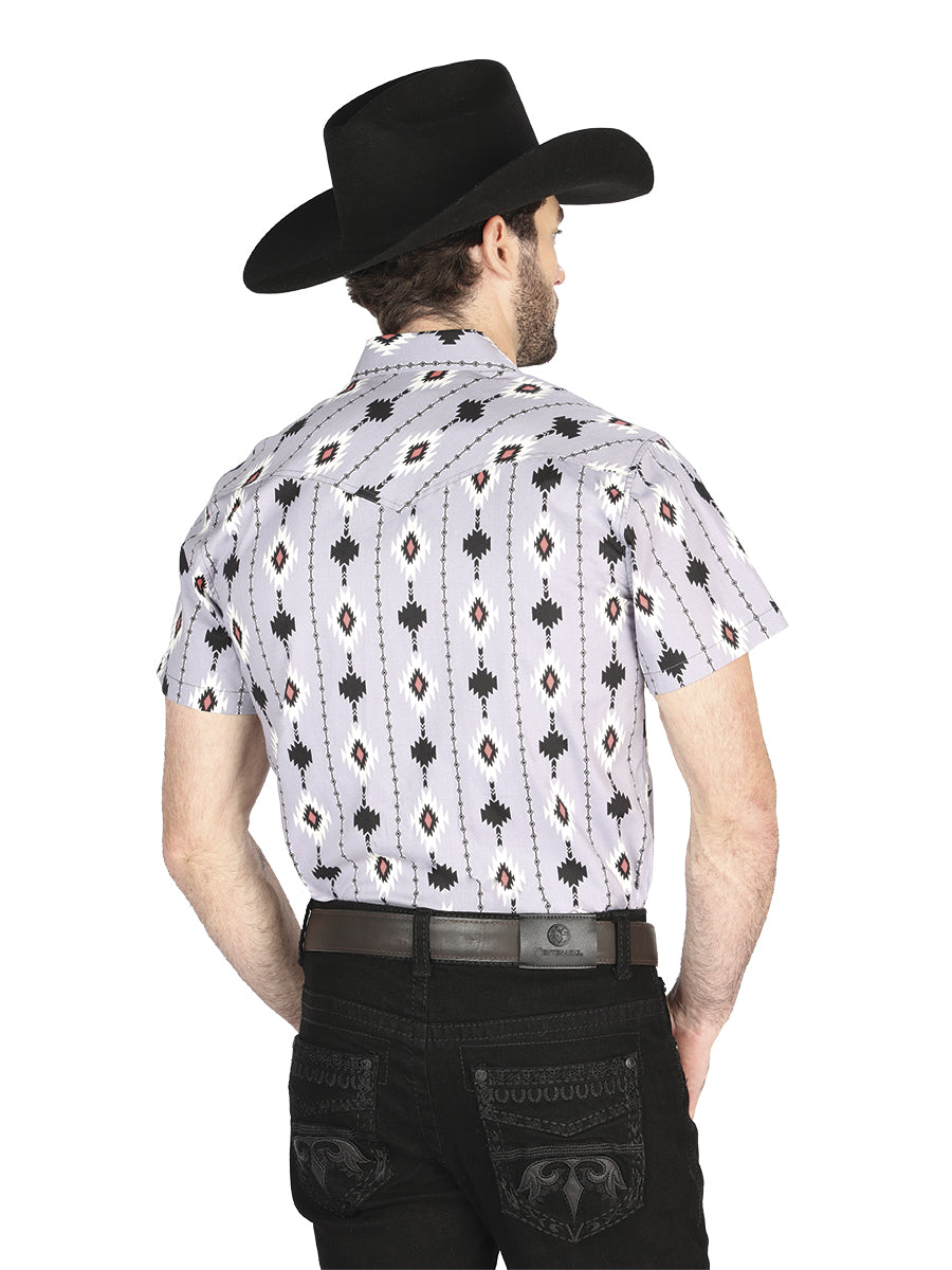 Camisa Manga Larga El General Vaquero Gris