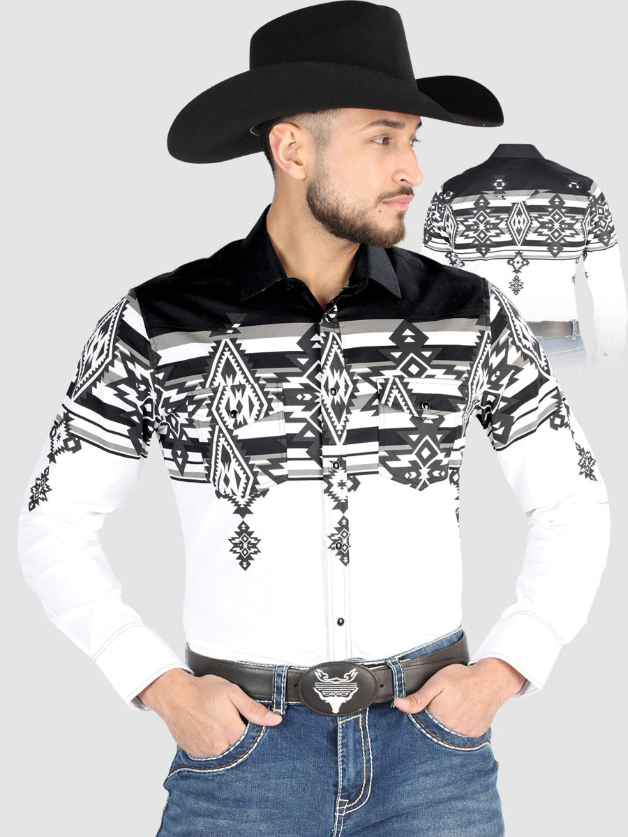 Camisa Manga Larga El General Casual Manga Larga Negro