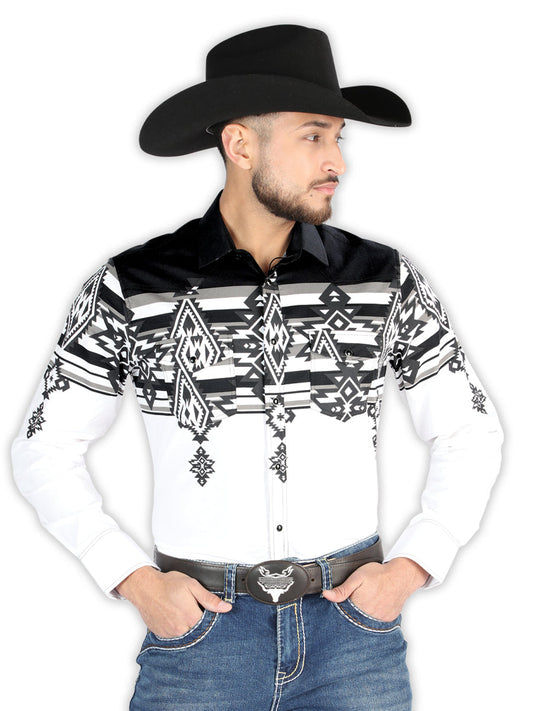 Camisa Vaquera de Niño El Señor de los Cielos Manga Larga Broche Casual en 97% Algodón 3% Lycra Color Negro 44496