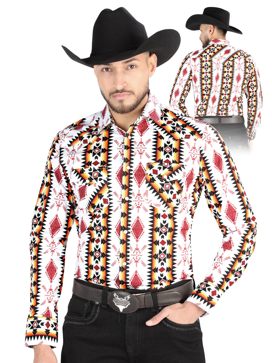 Camisa Manga Larga El General Casual Manga Larga Blanco
