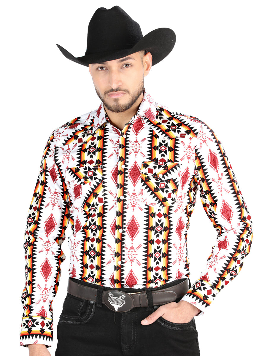 Camisa Manga Larga El General Casual Manga Larga Blanco