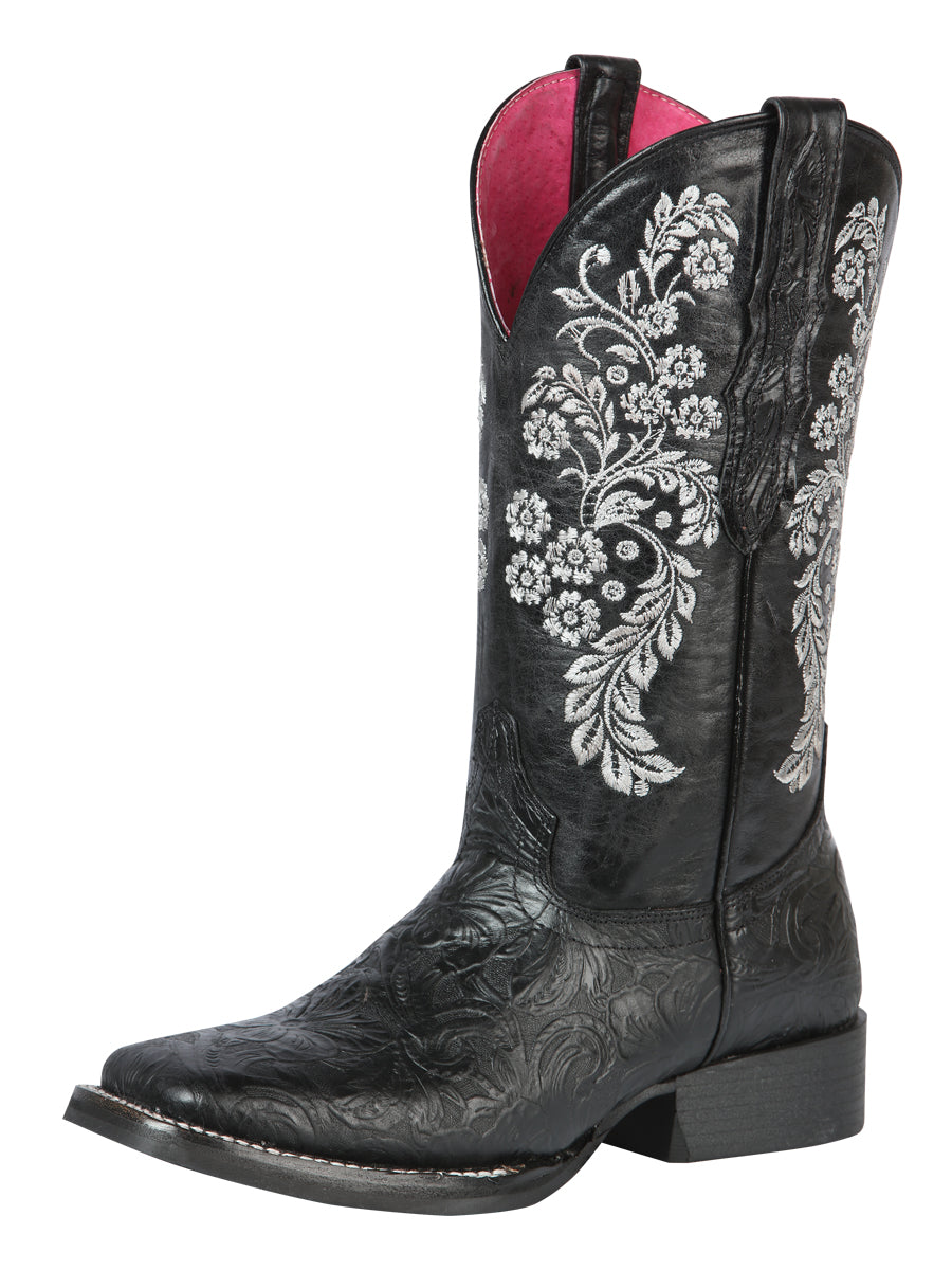 Bota Vaquera Rodeo El General para Dama - Negro - Modelo 44636