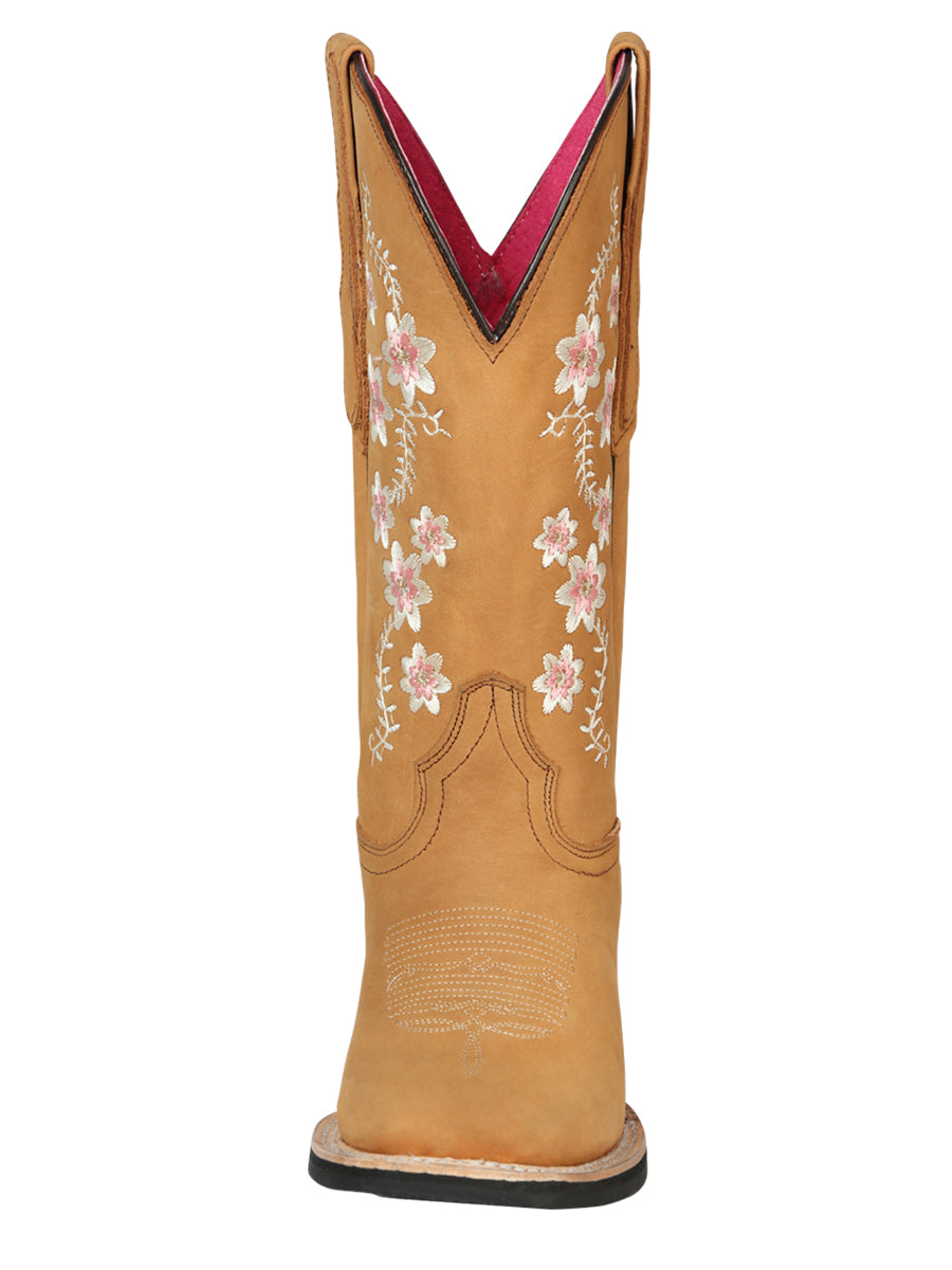 Bota Vaquera Rodeo El General Piel Nobuk para Dama - Modelo 44644