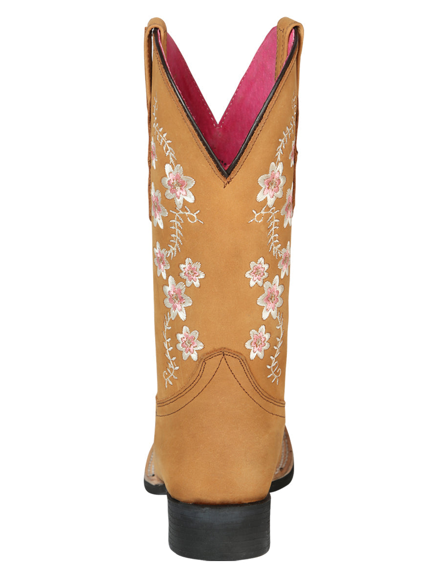 Bota Vaquera Rodeo El General Piel Nobuk para Dama - Modelo 44644