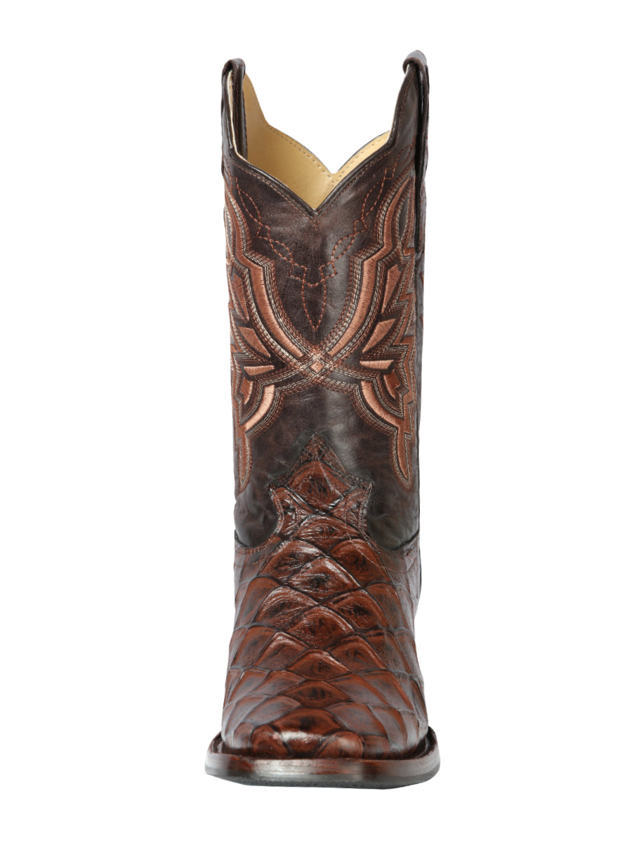 Bota Vaquera de Hombre El General Rodeo en Piel Color Café 44664