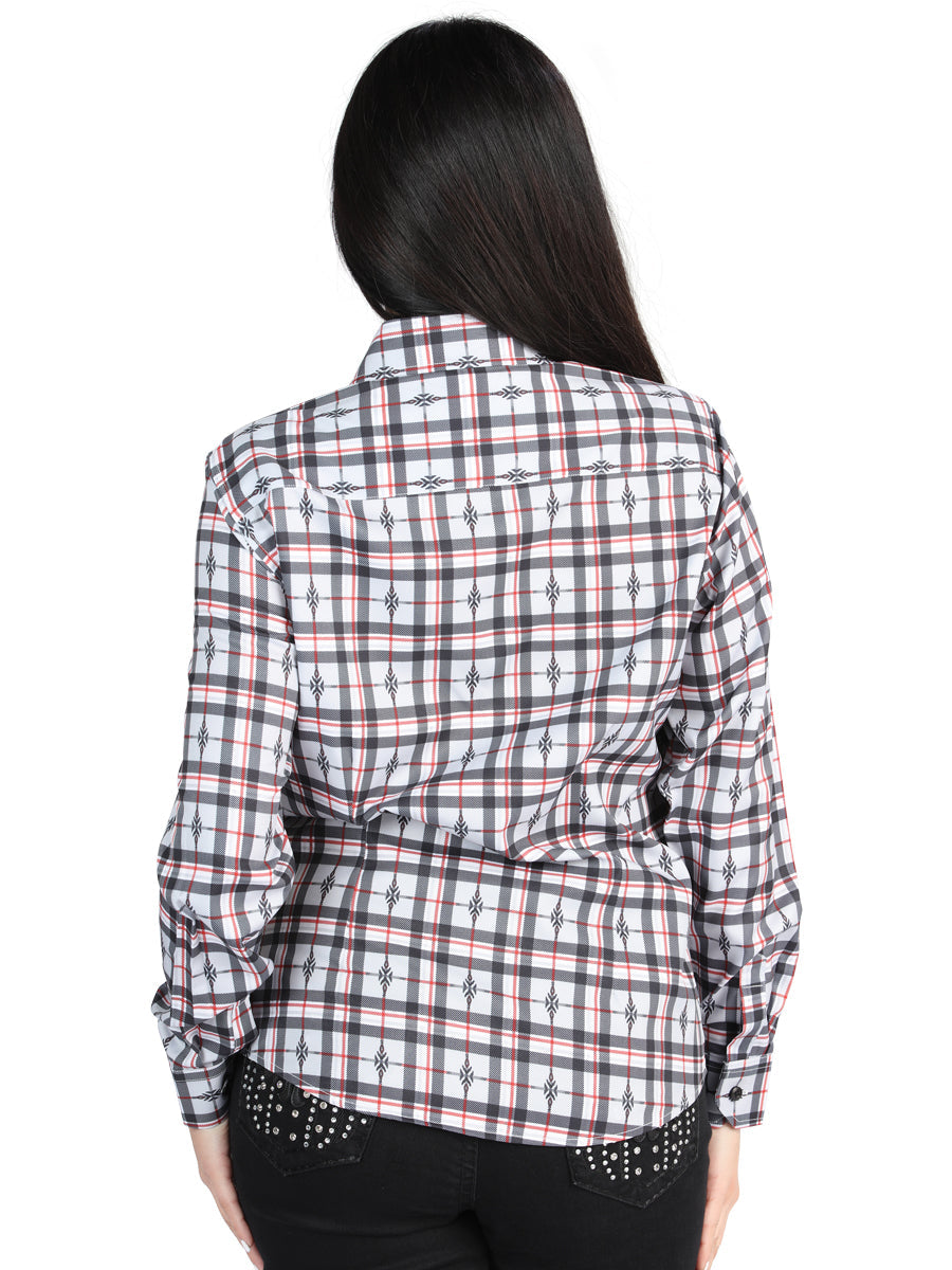 Camisa Manga Larga El General Manga Larga Negro/Blanco