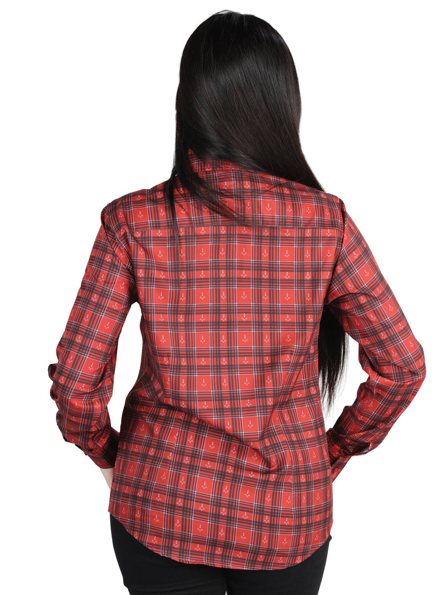 el General - Casual Long - Sleeve Camisa - Rojo 44722