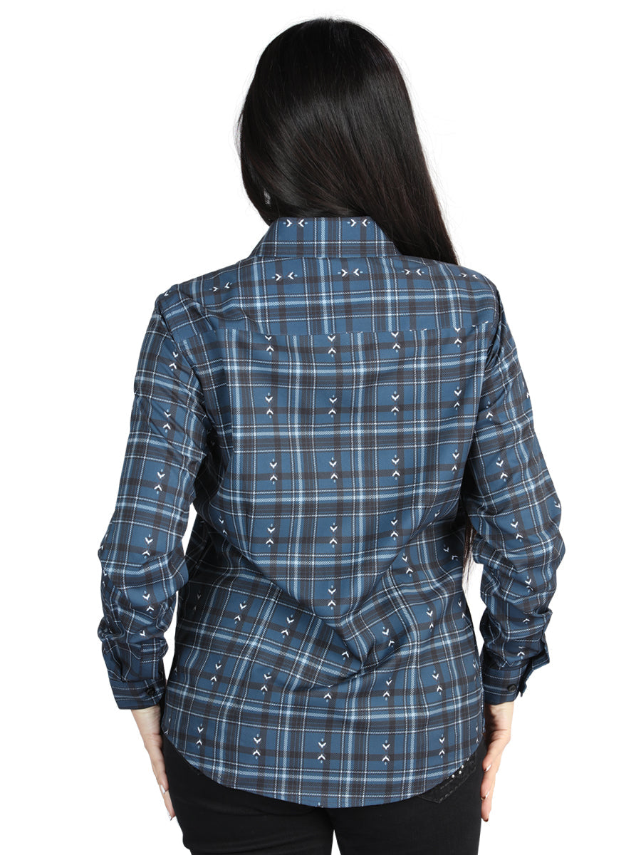 el General - Casual Long - Sleeve Camisa - Gris/blanco 44723