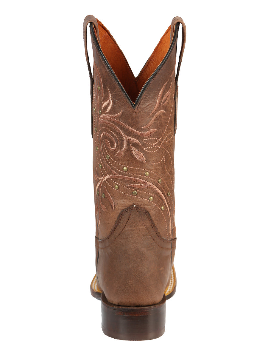 Bota Vaquera de Mujer El General Rodeo Color Café 44854