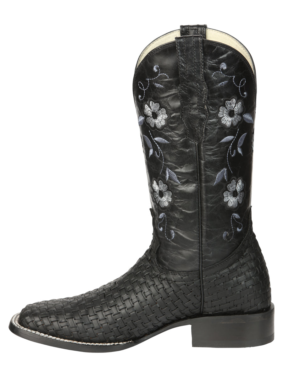 Bota Rodeo Dama El General Petatillo Negro - Modelo 44856