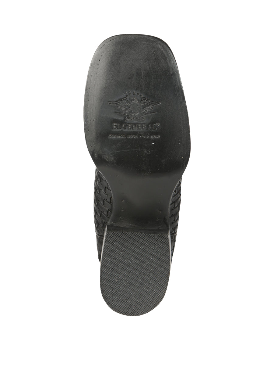 Bota Rodeo Dama El General Petatillo Negro - Modelo 44856