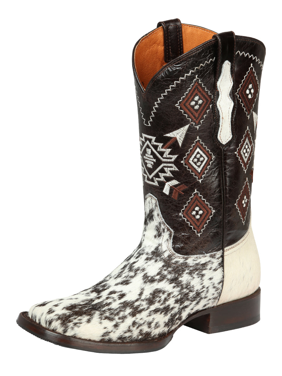 Bota Vaquera Rodeo El General Piel Crazy para Hombre - Modelo 44862