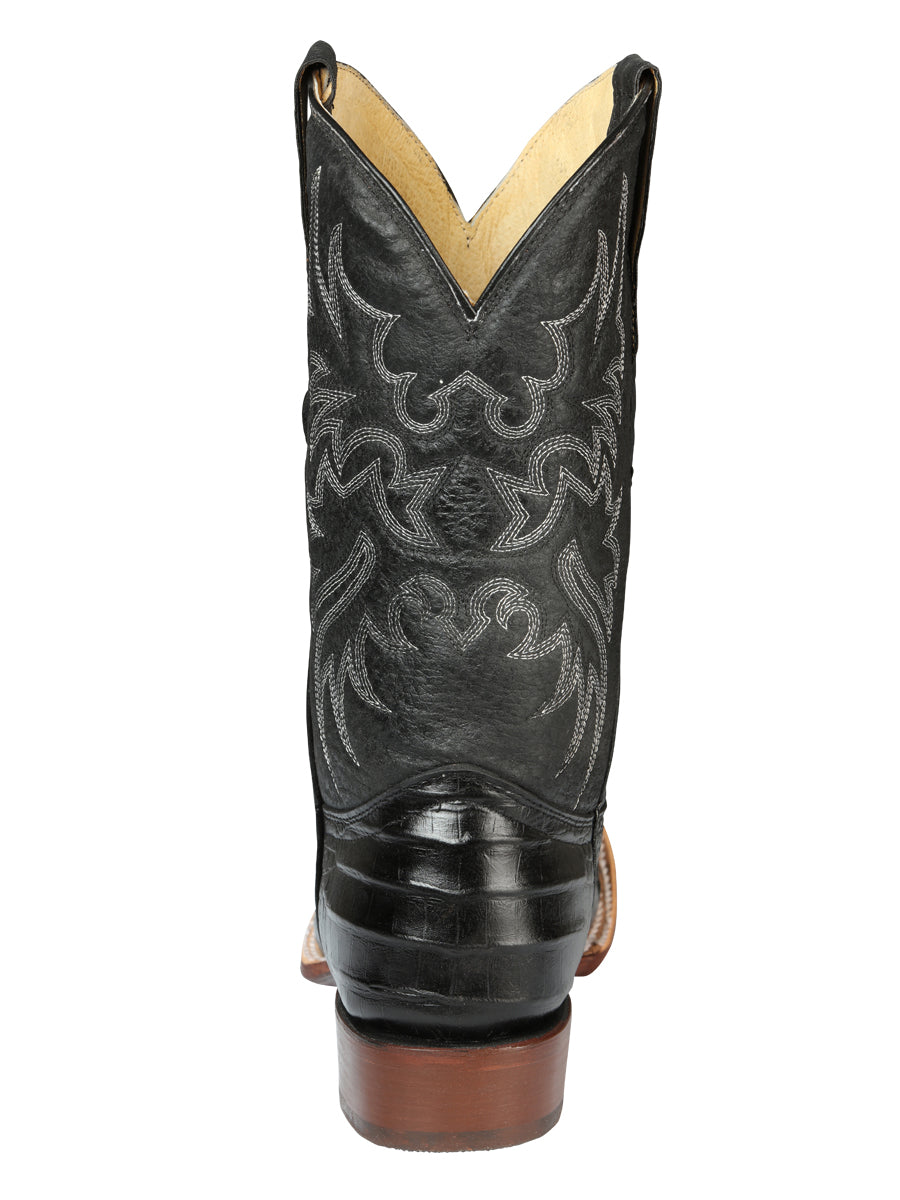 Bota Vaquera de Hombre El Señor de los Cielos Rodeo en Piel Color Negro 44938