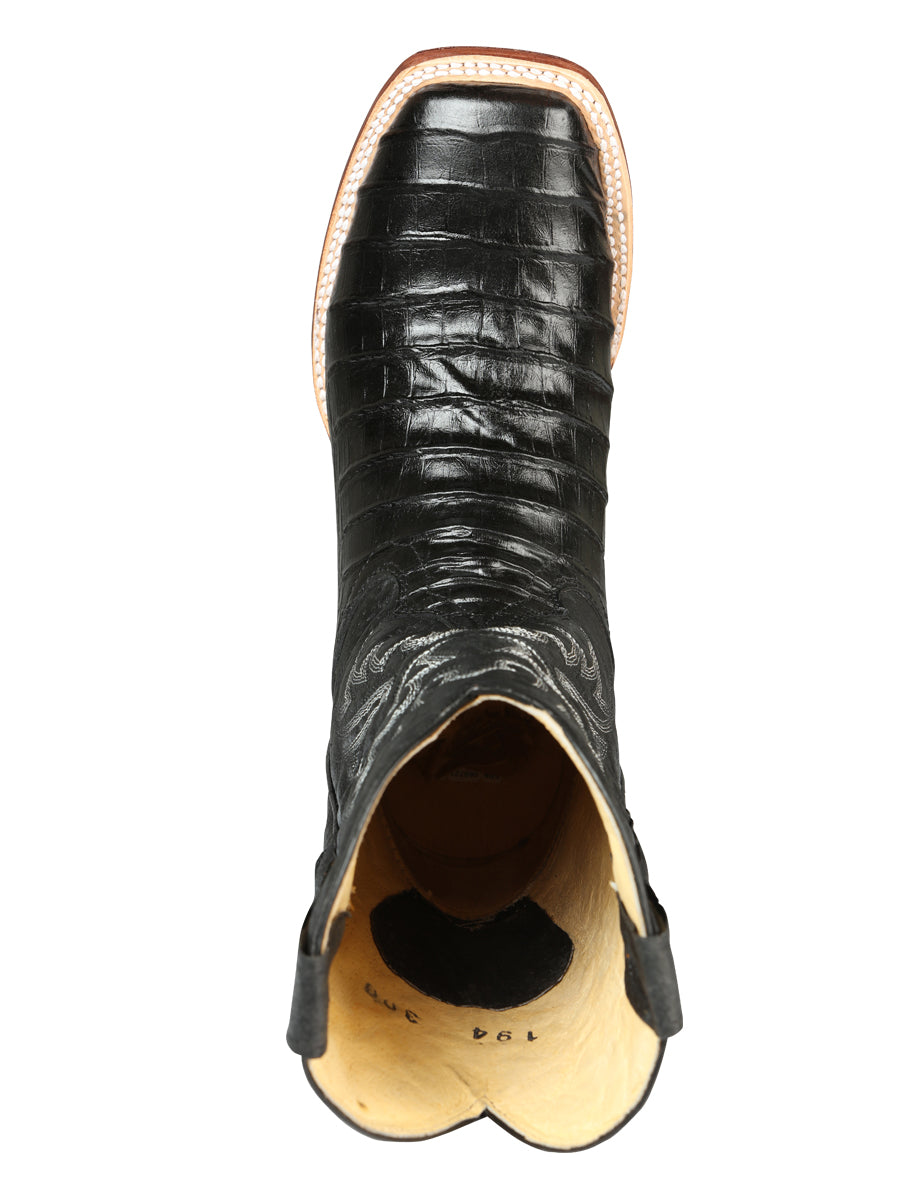 Bota Vaquera de Hombre El Señor de los Cielos Rodeo en Piel Color Negro 44938