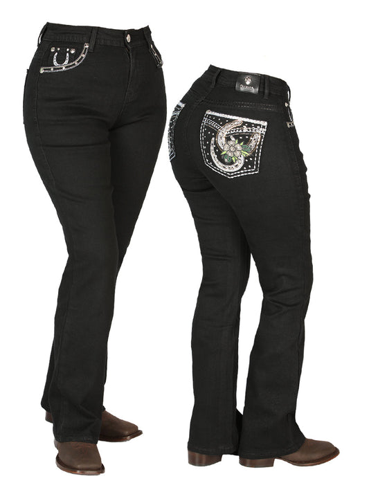 Pantalón de Mezclilla de Mujer Centenario en Mezclilla Color Negro 44956