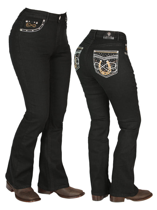 Pantalón de Mezclilla de Mujer Centenario en Mezclilla Color Negro 44960