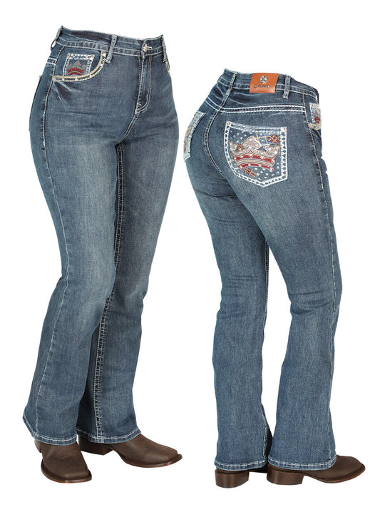 Pantalón de Mezclilla de Mujer Centenario en Mezclilla Color Azul 44962