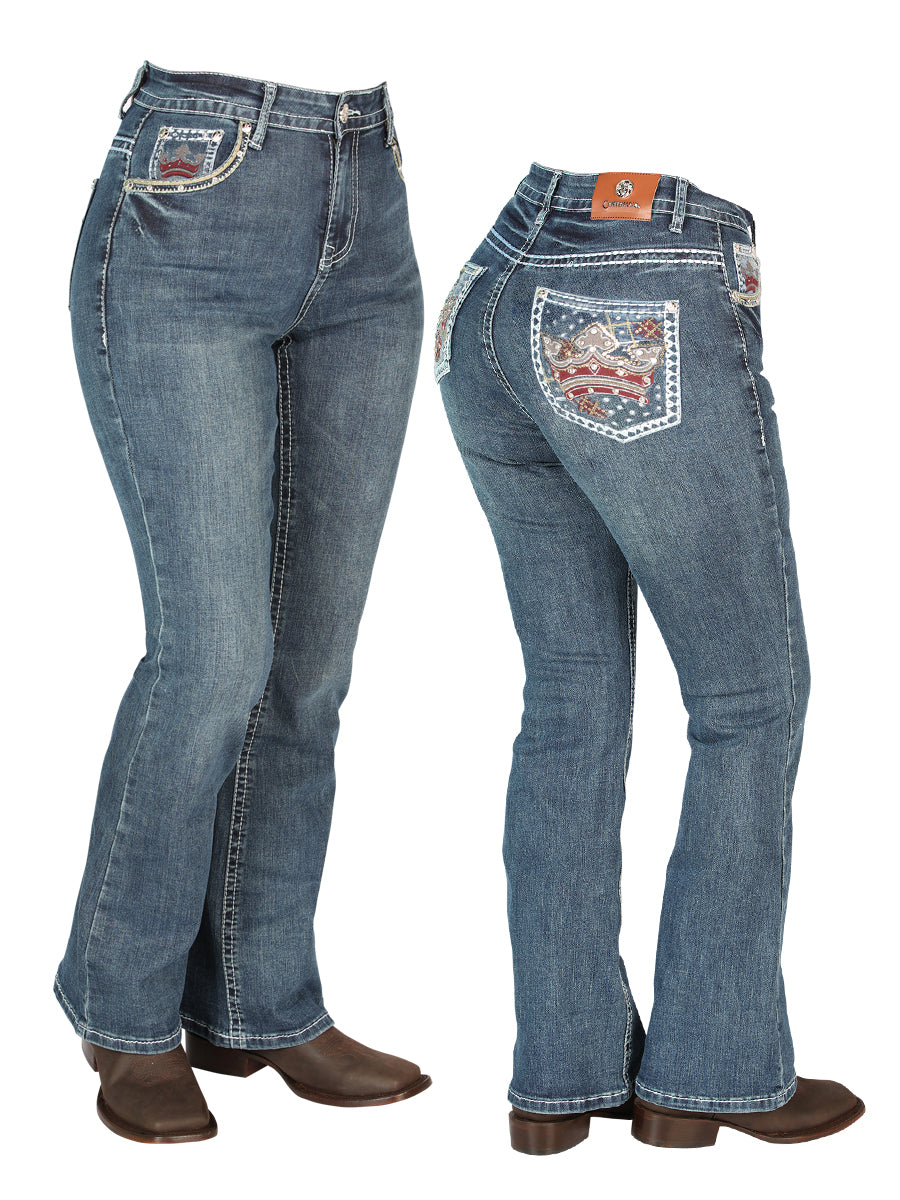 Pantalón de Mezclilla de Mujer Centenario en Mezclilla Color Azul 44962
