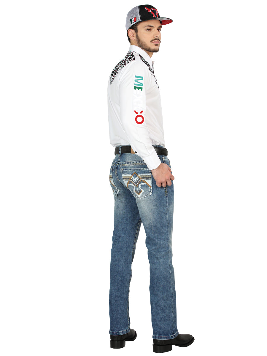 Centenario Bootcut Mezclilla PantalóN De Mezclilla Mediano Azul