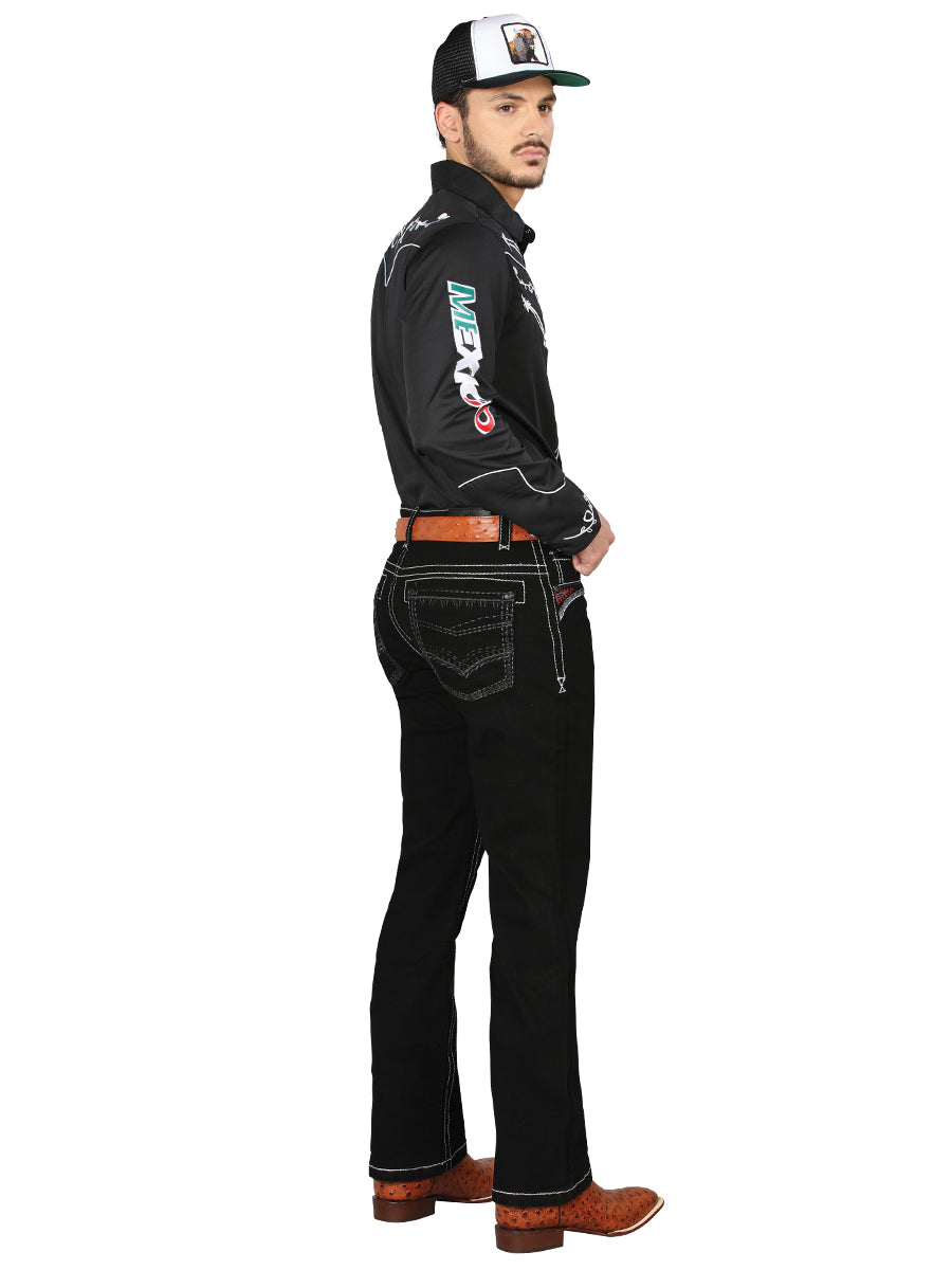 Centenario Bootcut Mezclilla Pantalón de Mezclilla - Negro 44966