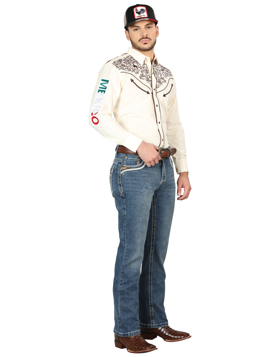 Centenario Bootcut Mezclilla Pantalón de Mezclilla - Oscuro Azul 44969