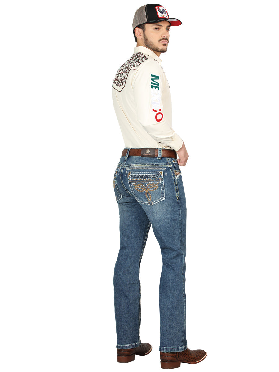 Centenario Bootcut Mezclilla Pantalón de Mezclilla - Oscuro Azul 44969
