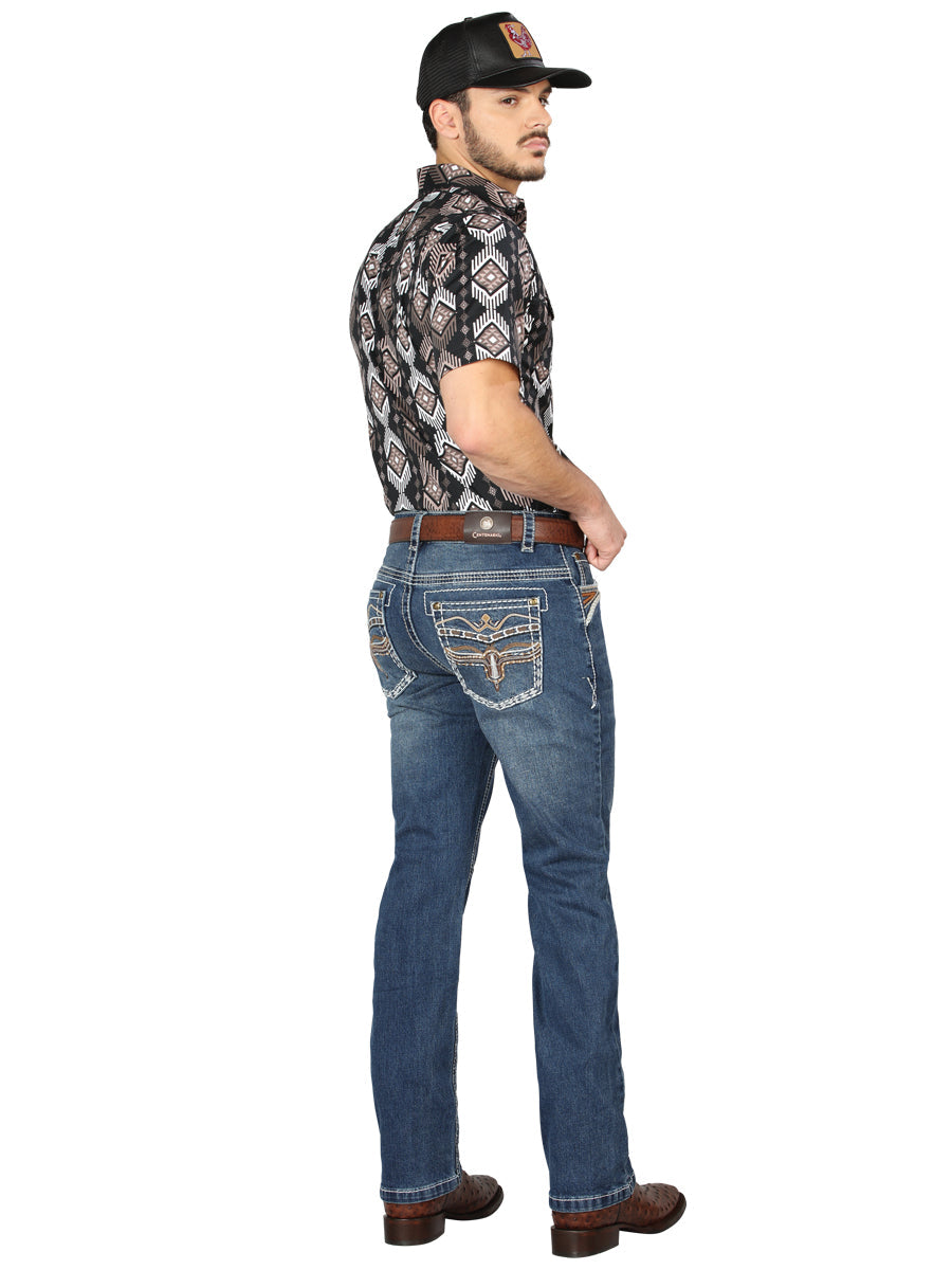 Centenario Bootcut Mezclilla Pantalón de Mezclilla - Oscuro Azul 44970