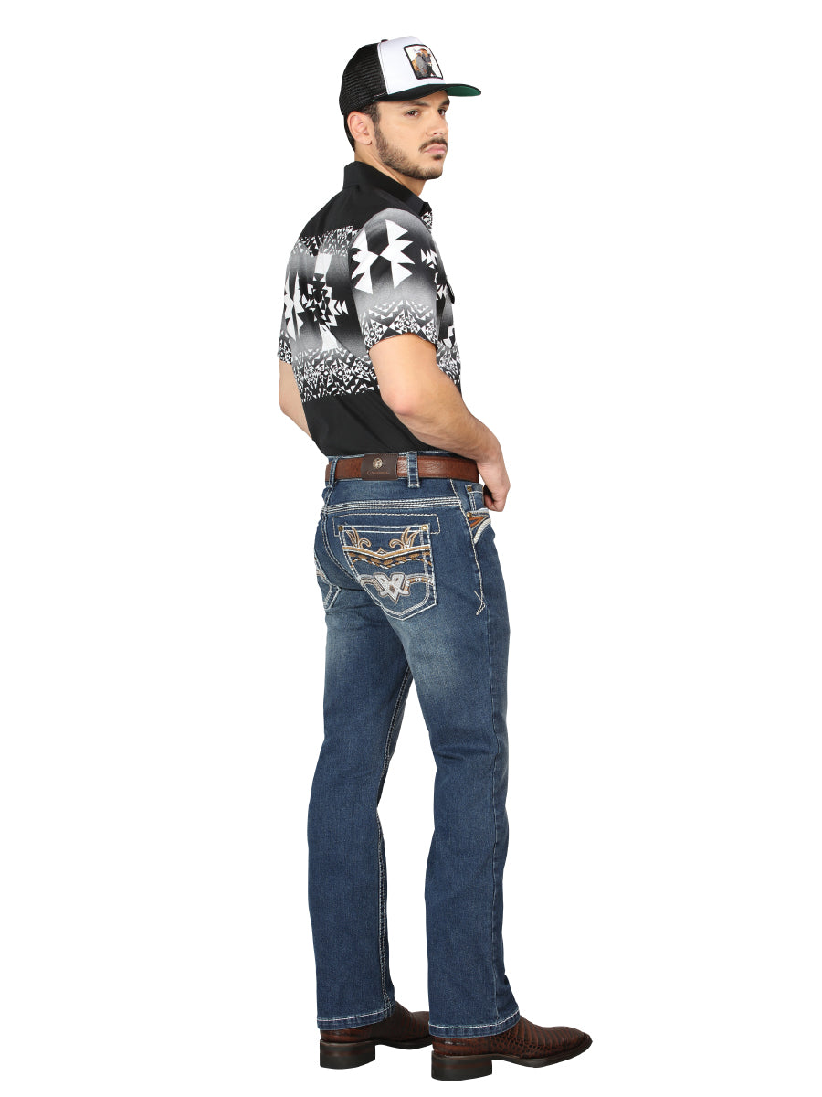 Centenario Bootcut Mezclilla PantalóN De Mezclilla Mediano Azul